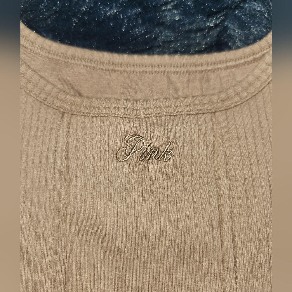 NWT VS PINK Iced coffee cotton corset tank top size small DD - Picture 5 of 7